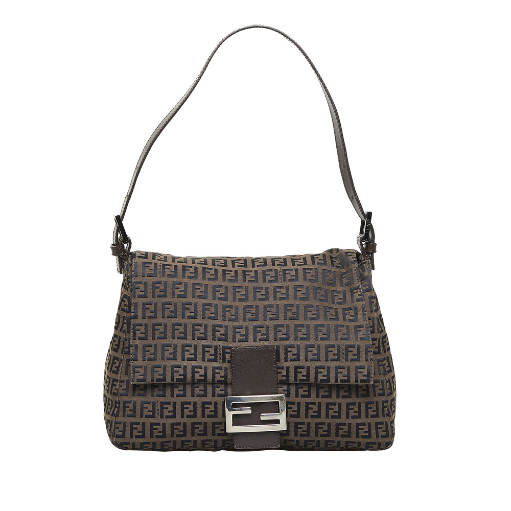 FENDI Zucchino Mamma Forever Shoulder Bag - Picture 1 of 9